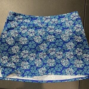 Tranquility by Colorado Clothing Blue Floral Mini Skirt